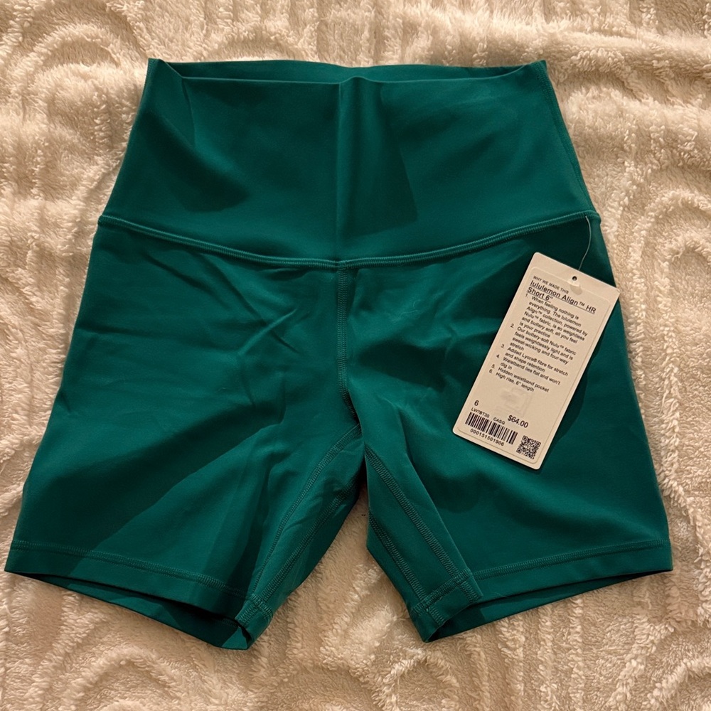 Lululemon Align Shorts 6” Cascadia Green - 6